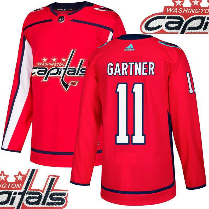 Capitals #11 Gartner Red With Special Glittery Logo Adidas Jersey,We sell and wholesale Capitals #11 Gartner Red With Special Glittery Logo Adidas Jersey on line form chian!